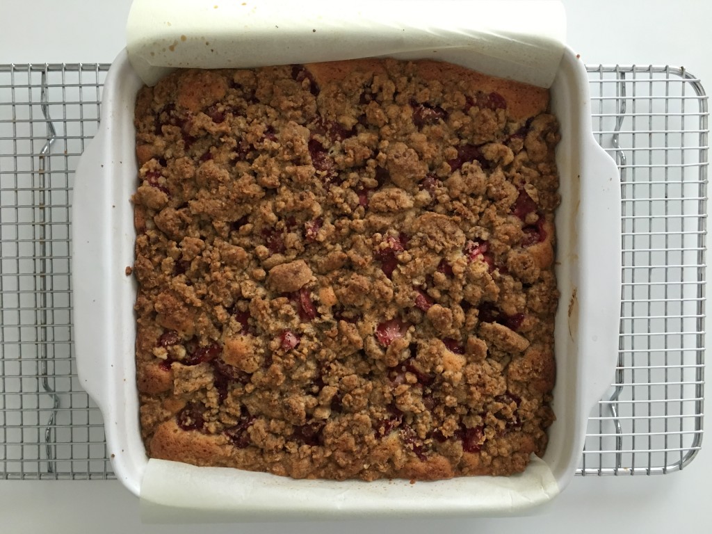 Torta Crumble alle Fragole