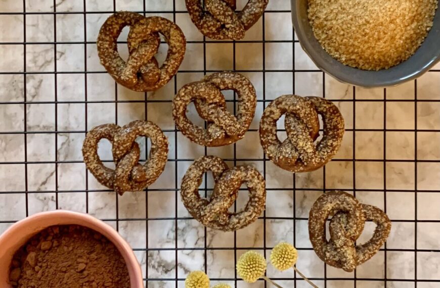 Pretzel Cookies al cioccolato