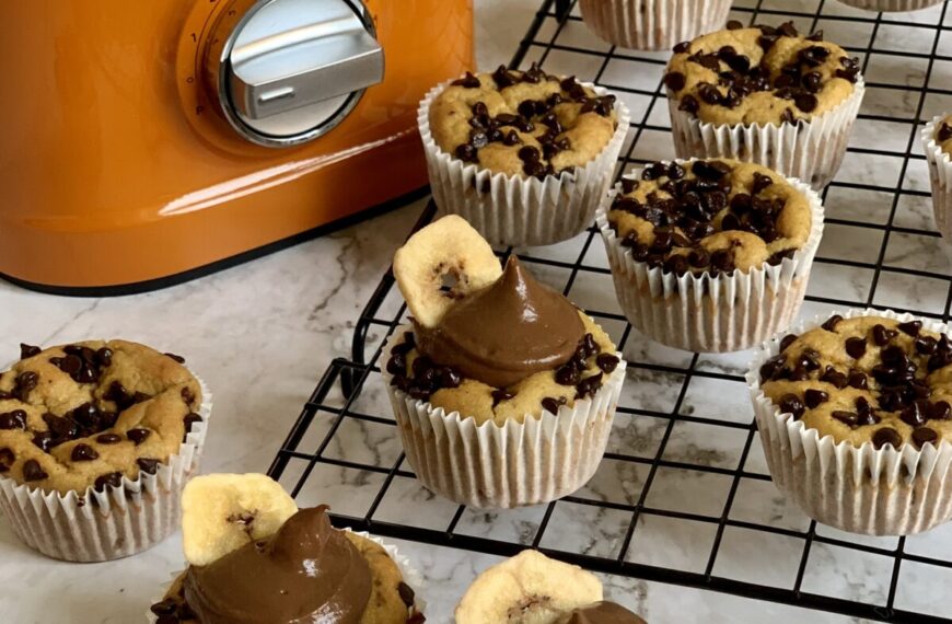 Cupcake Wellness alla banana e cioccolato